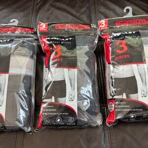 Three (3) Fourcast Men's 3 Pack total of 9 Cotton Boxer Briefs NEW with TAGS